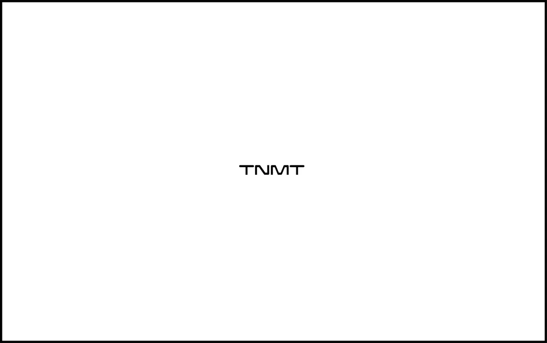 The TNMT wordmark, black on white